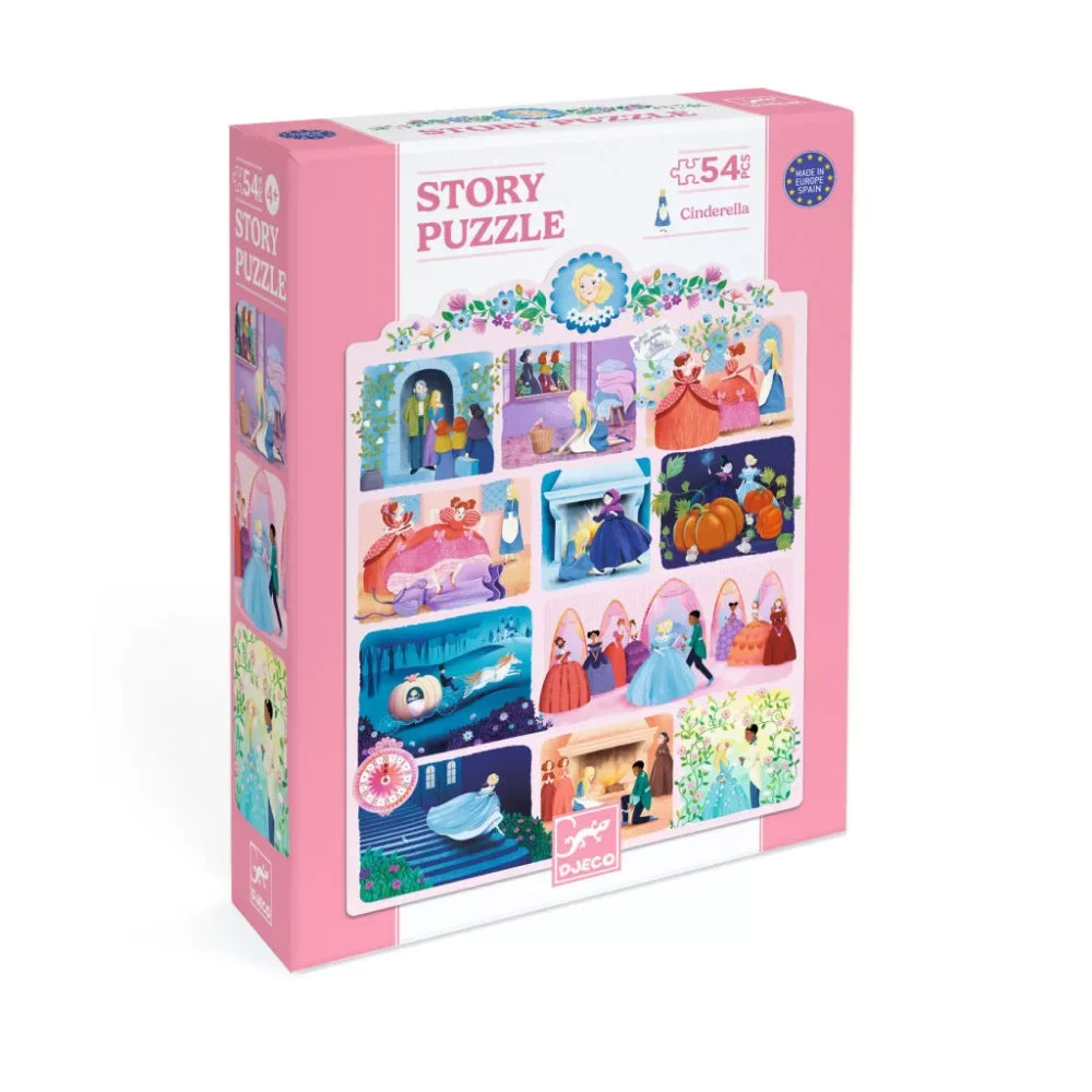 Djeco Story Puzzle - Cinderella, 54 pcs