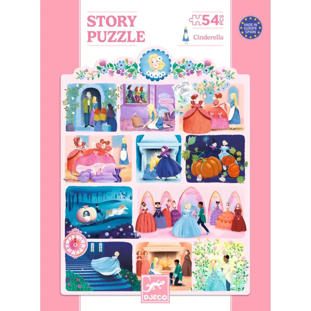 Djeco Story Puzzle - Cinderella, 54 pcs
