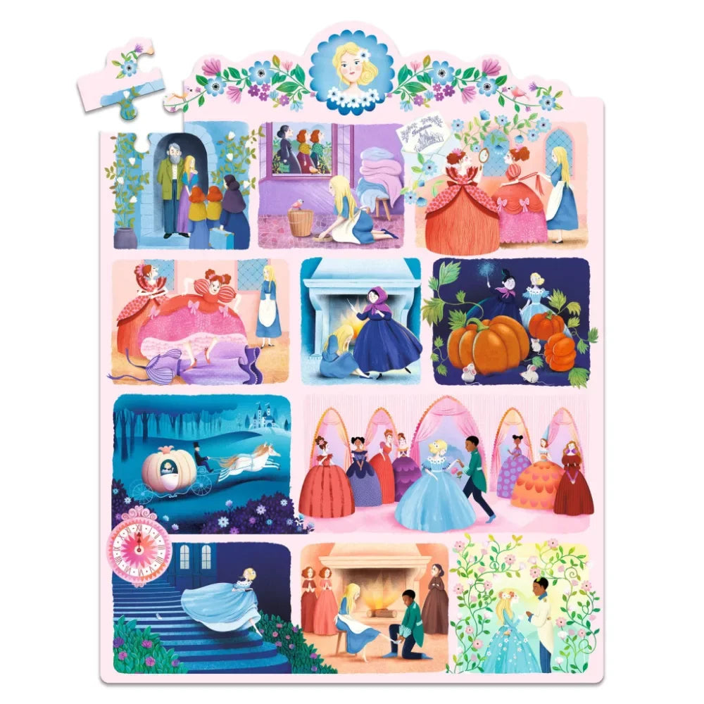 Djeco Story Puzzle - Cinderella, 54 pcs