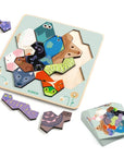 Djeco Educational Game - Animal Shapes Puzzle - Eduludo FormAnimo