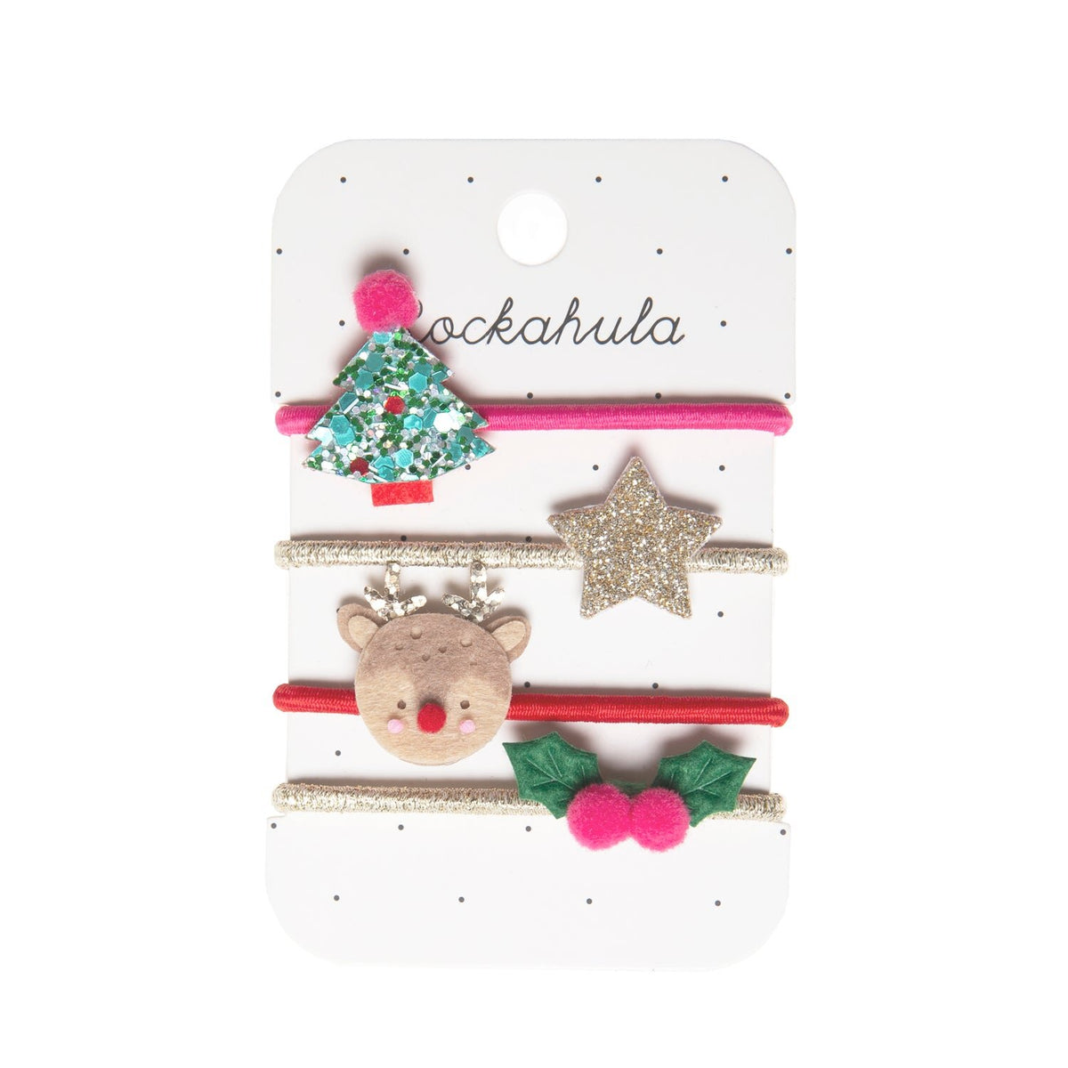 Rockahula Karácsonyi hajgumi szett - Christmas Ponies