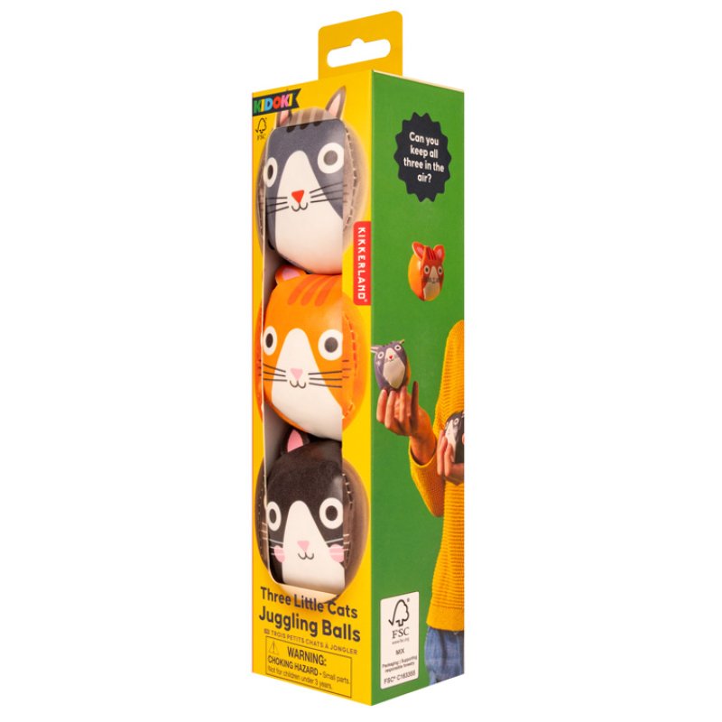 Kidoki Three Little Cats Juggling Balls – Három cicás zsonglőrlabda