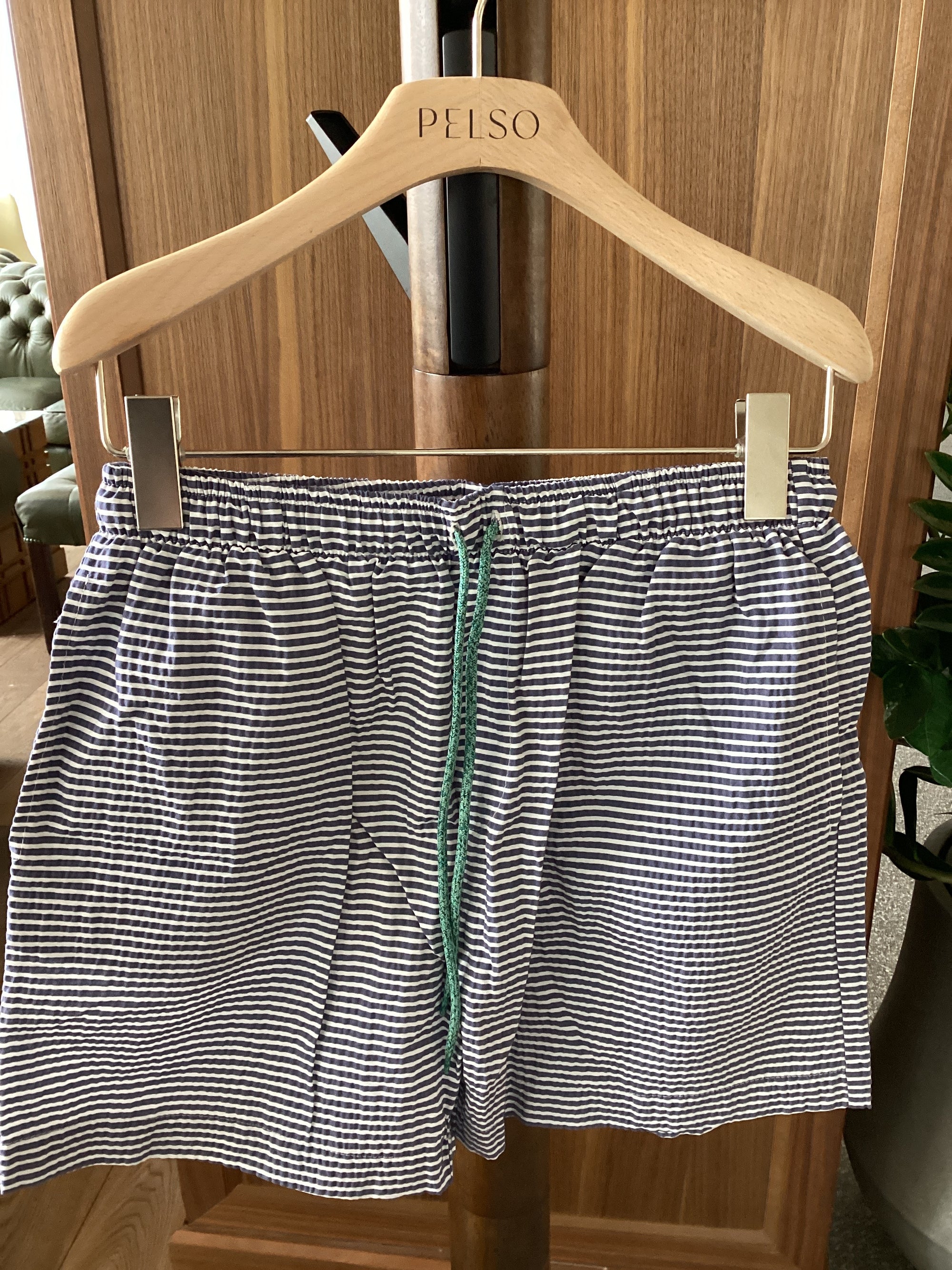 Pelso Peter Swim Short - Dark Blue Stripes