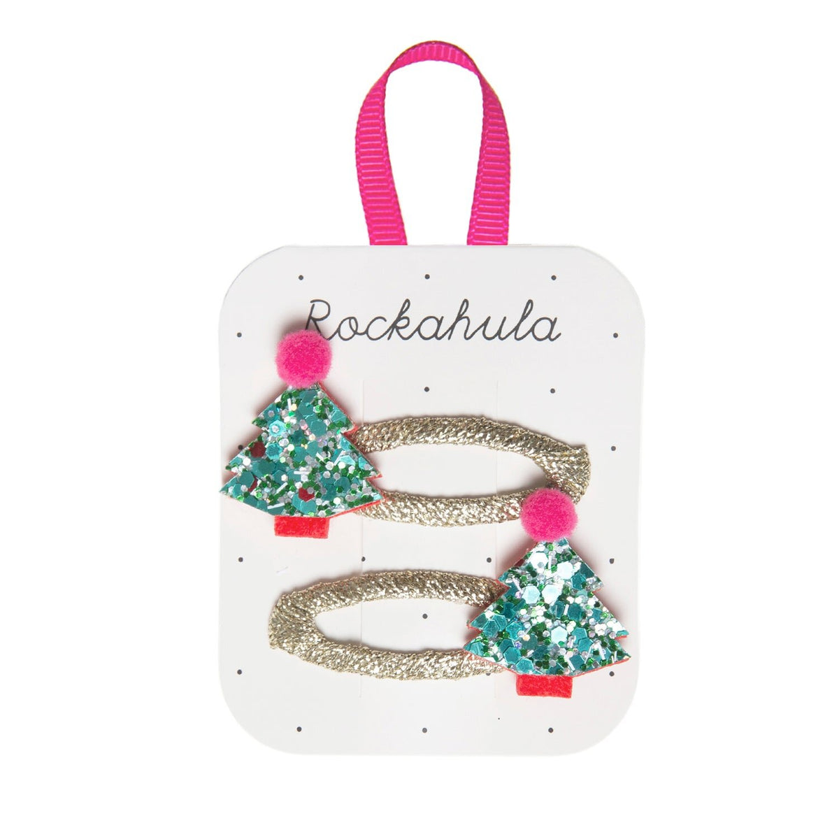Rockahula Glitter Christmas Tree Hair Clips