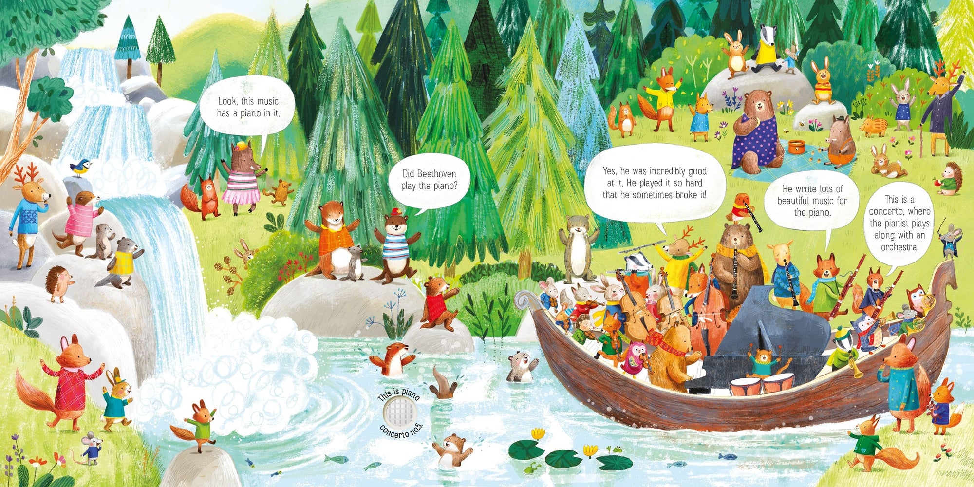 Usborne THE ANIMAL ORCHESTRA PLAYS BEETHOVEN