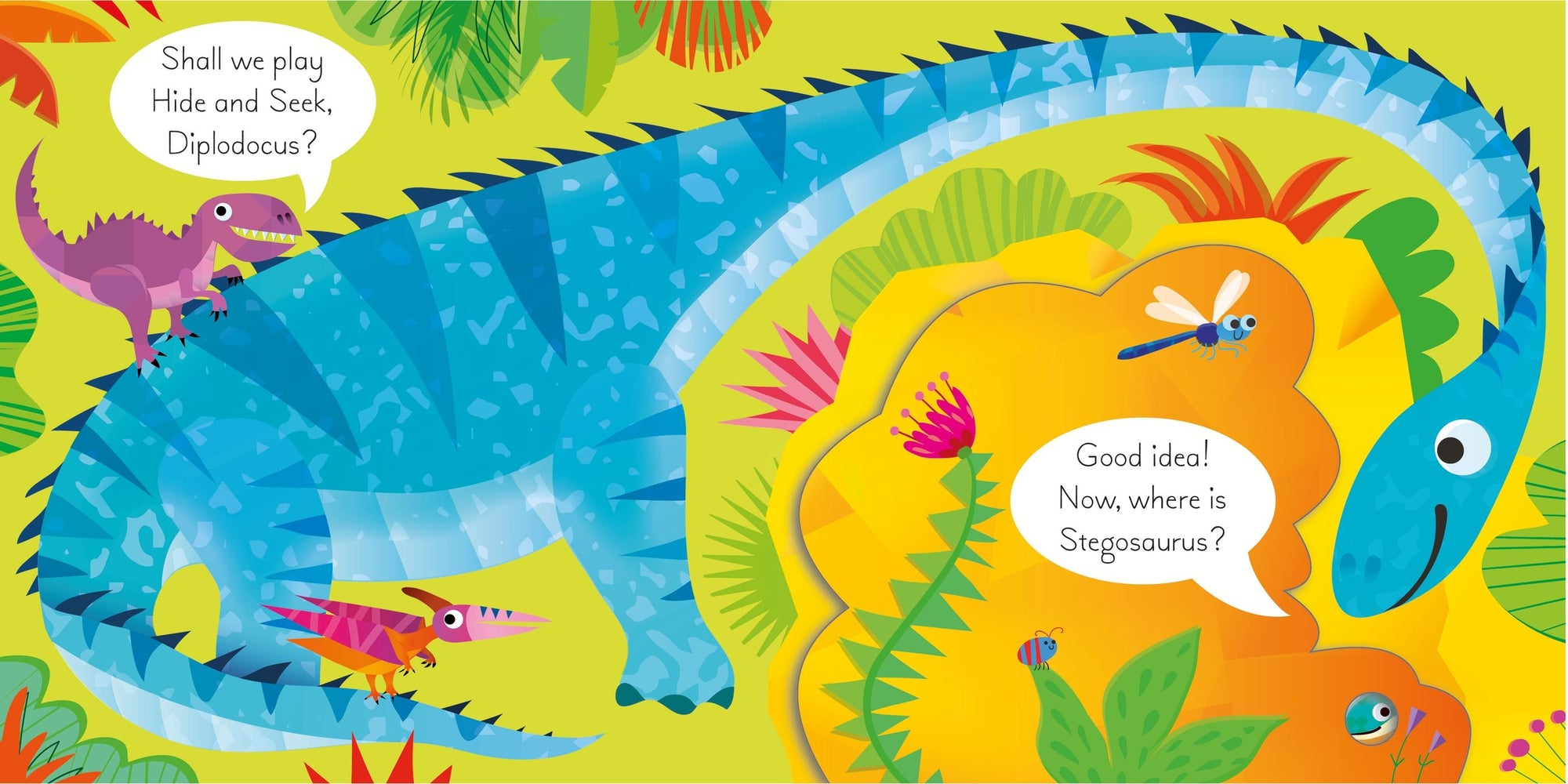 Usborne Play Hide &amp; Seek with the Dinosaurs