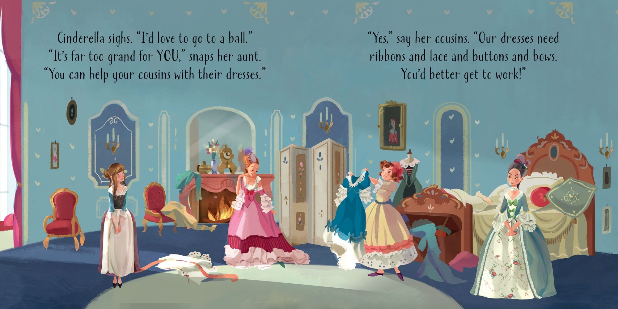 Usborne LITTLE BOARD BOOKS - CINDERELLA