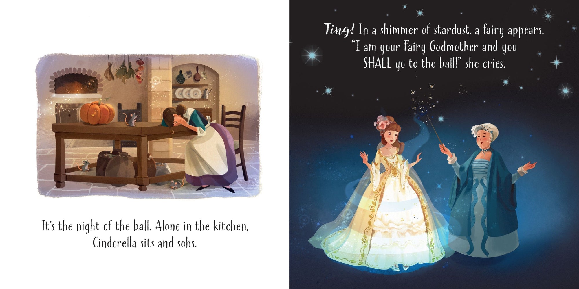 Usborne LITTLE BOARD BOOKS - CINDERELLA