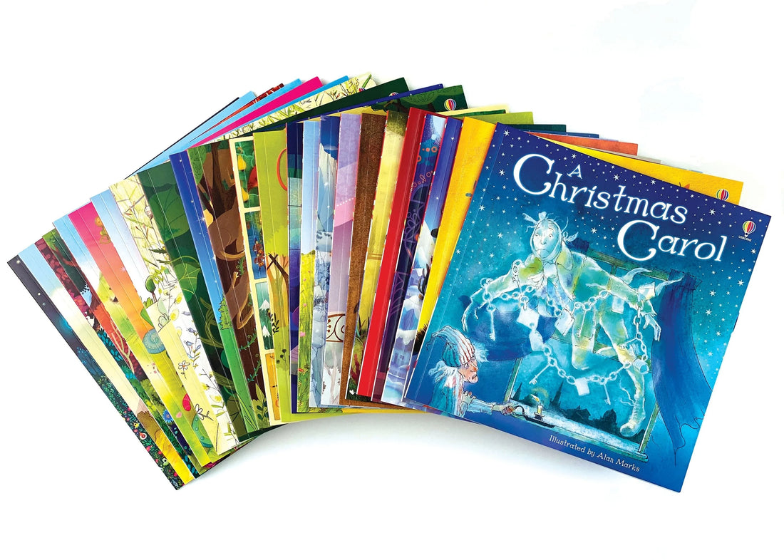 UsBorne® Avent Bookshelf - 24 mesekönyv az advent minden napjára