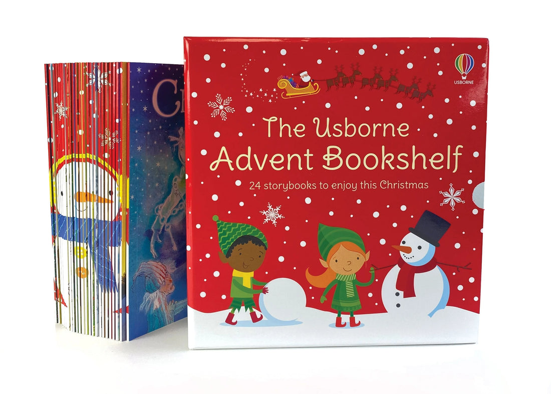 UsBorne® Avent Bookshelf - 24 mesekönyv az advent minden napjára