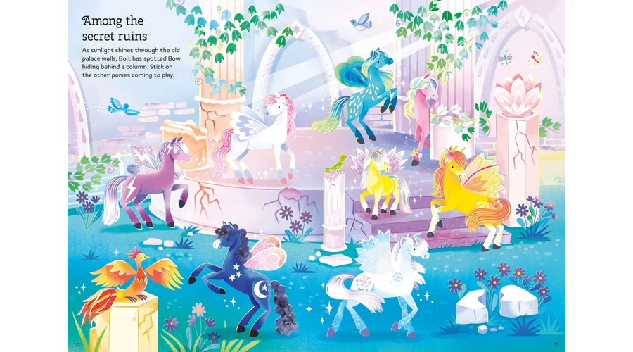Usborne® Sparkly fairy ponies - Sticker book