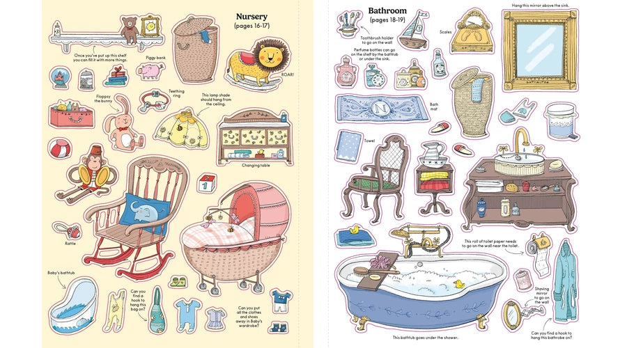 Usborne® Doll's house sticker book
