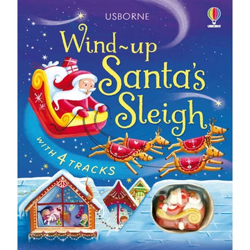 Usborne Wind-up Santa's Sleigh with 4 tracks