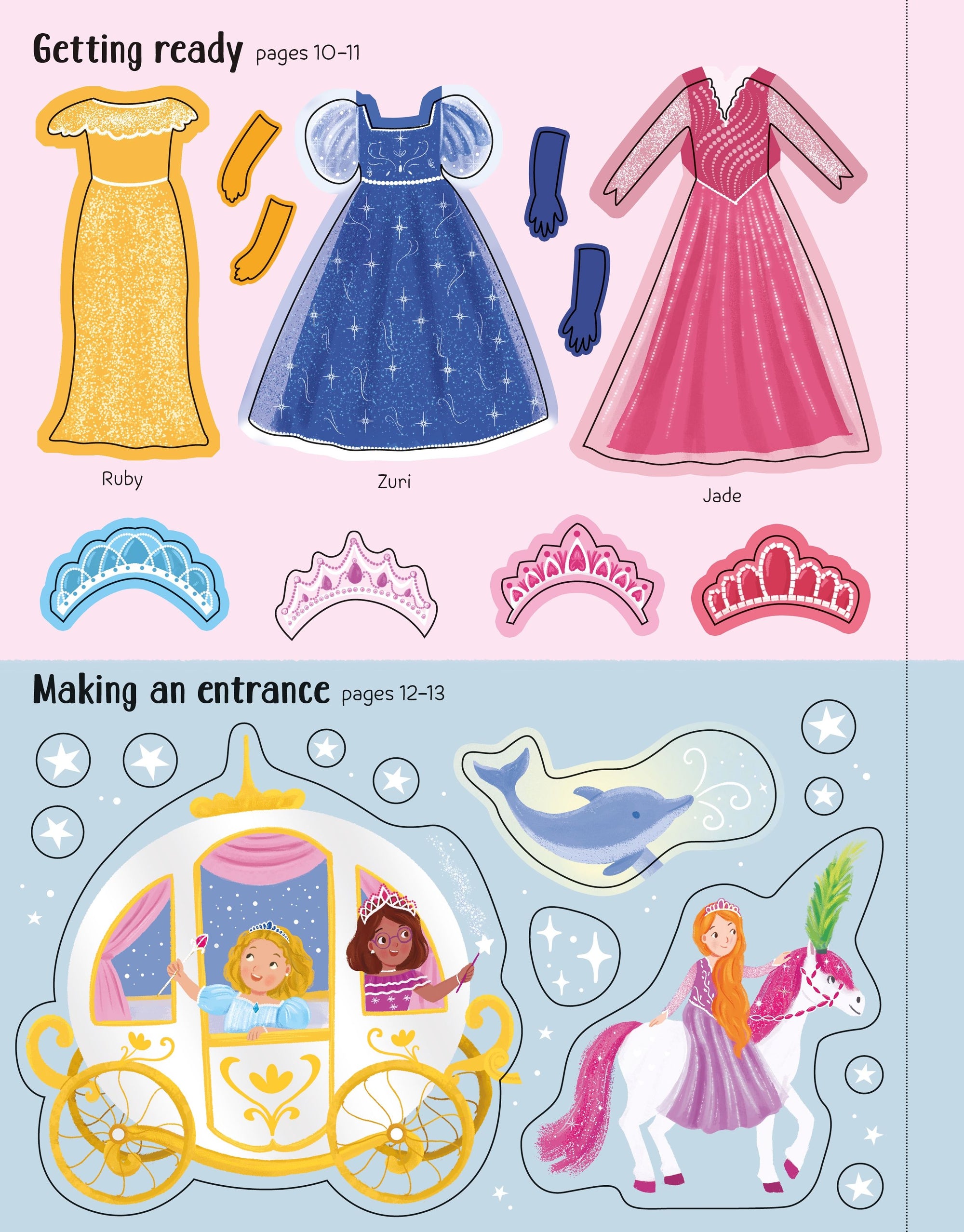 Usborne First Sticker Book - Sparkly Princesses