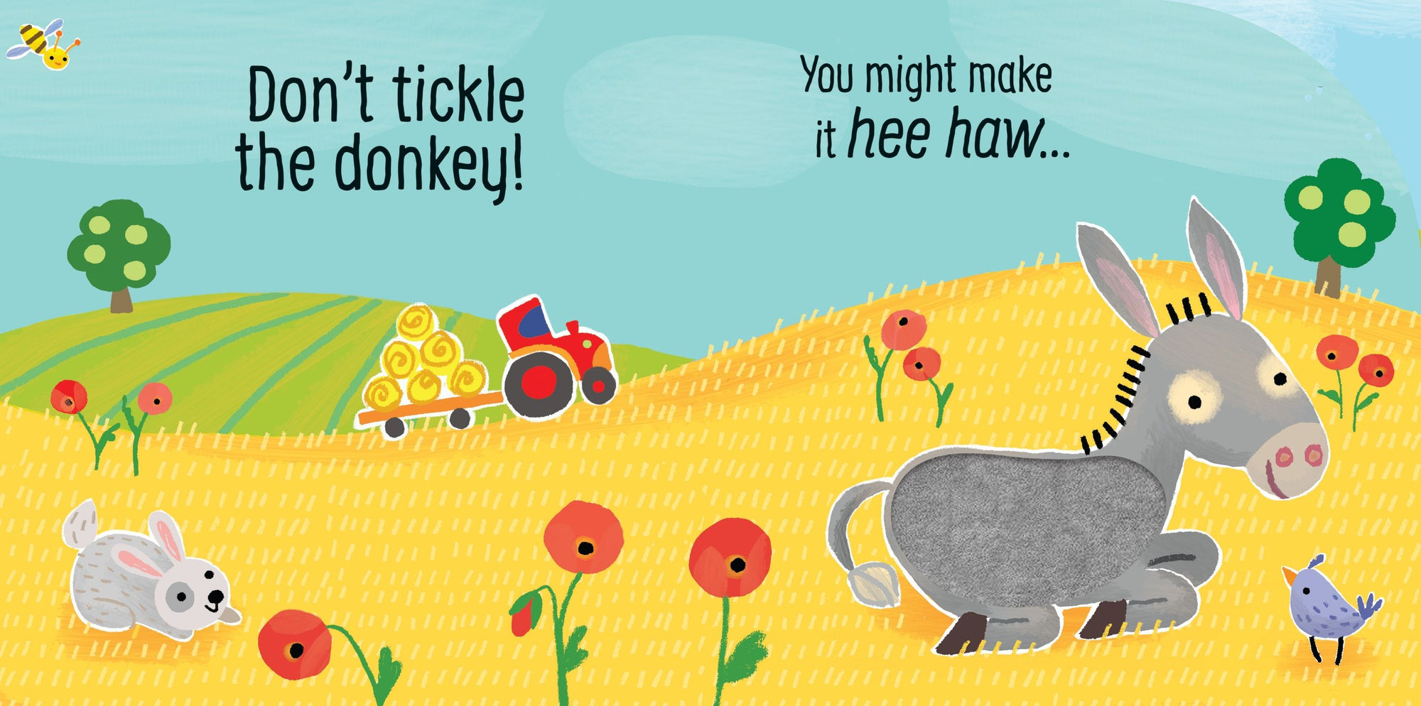 Usborne TOUCHY-FEELY SOUNDS: DON'T TICKLE THE DONKEY!
