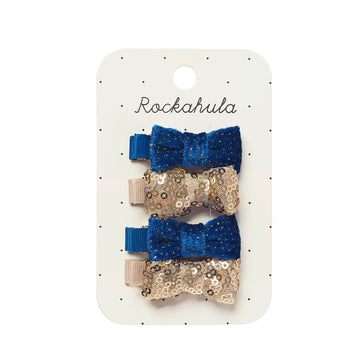 Rockahula® Sequin and Velvet Mini Bow hajcsatt