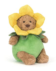 Jellycat-Bartholomew Bear Daffodil with Outfit- maci plüss nárcisz ruhával