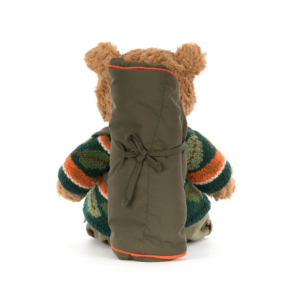 Jellycat Bartholomew Bear „Túrázás”