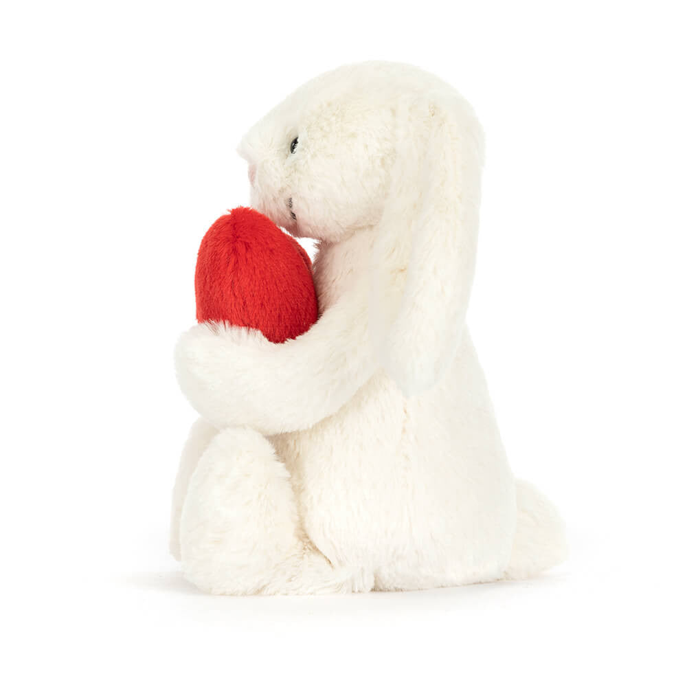 JellyCat® Little Red Love Heart Bashful Bunny