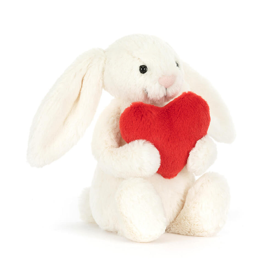 JellyCat® Little Red Love Heart Bashful Bunny