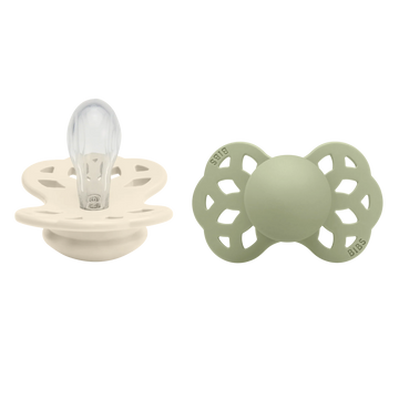 Bibs® Infinity 2-es szett 0-6hó -krémfehér/zsálya