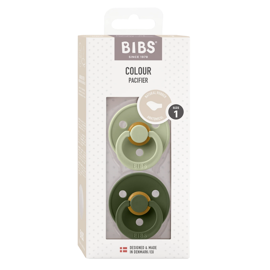 Bibs® Colour 2-es szett 0-6hó -zsálya/terepzöld