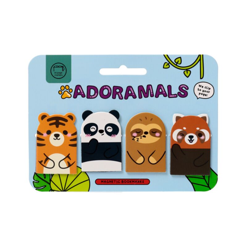 Mágneses Könyvjelző szett - Vadon Állatai - Édes Állatok ADORAMALS
