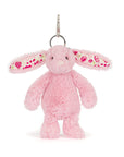 Jellycat Blushkin Blossom Bunny Bag Charm - Nyuszi Kulcstartó/Táskadísz