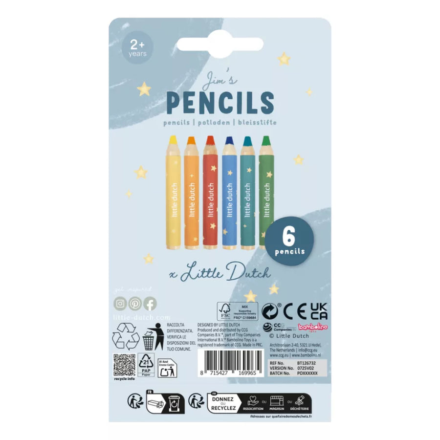 Little Dutch Színes ceruza - Jim és barátai