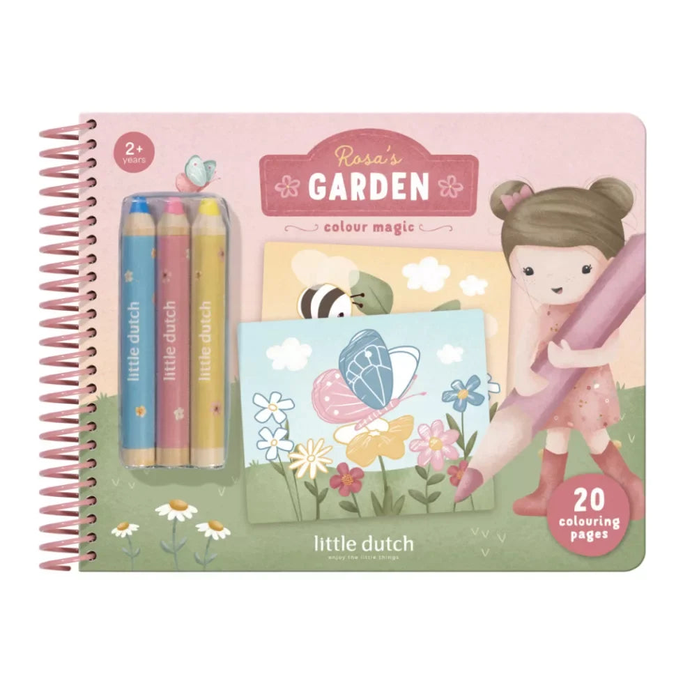 Little Dutch Magic Book with Colored Pencil - Rosa and Friends