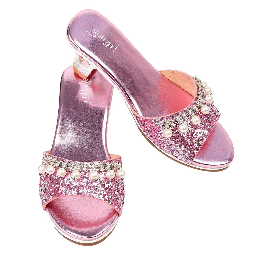 Souza® Marie-Claire magassarkú papucs - Pink metallic