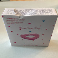 Konges Sløjd Heart swimming rubber - Multi herat transparent