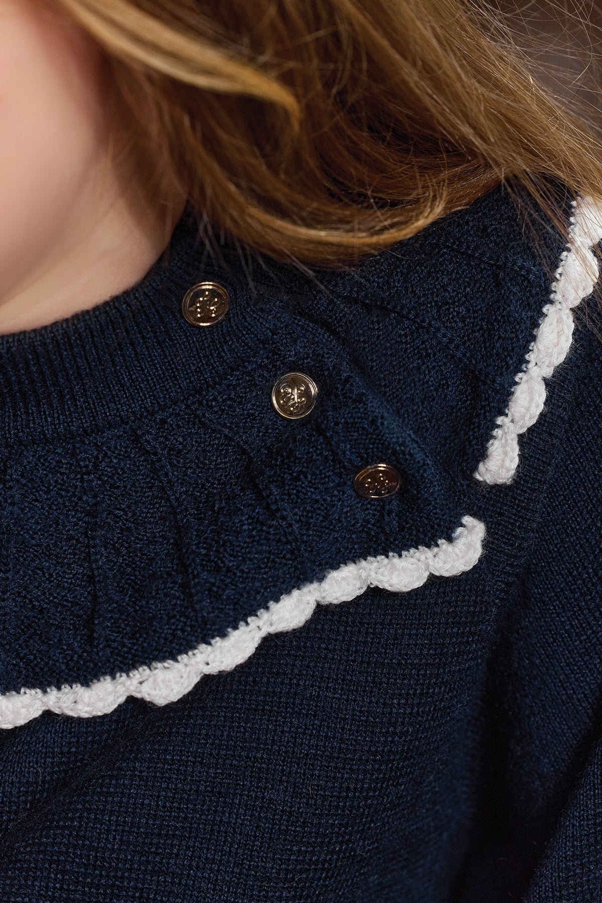 Tartine et Chocolat Jardin Anglais Dress - Marine Blue