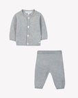 Tartine et Chocolat Gyapjú ruha szett - Grey chiné wool