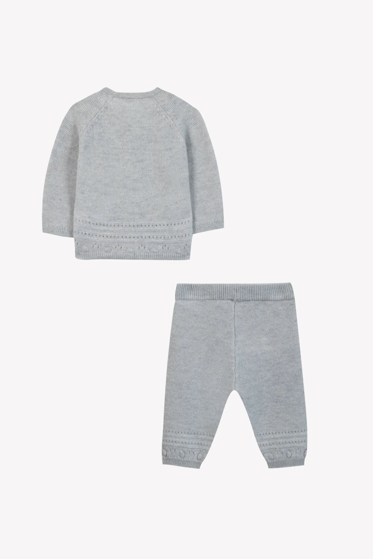 Tartine et Chocolat Gyapjú ruha szett - Grey chiné wool