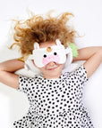 Puckator Travel Pillow with Eye Mask, Plush RELAXEAZZZ - Unicorn