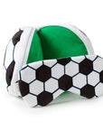 Puckator Plush Travel Pillow with Eye Mask, RELAXEAZZZ - Football