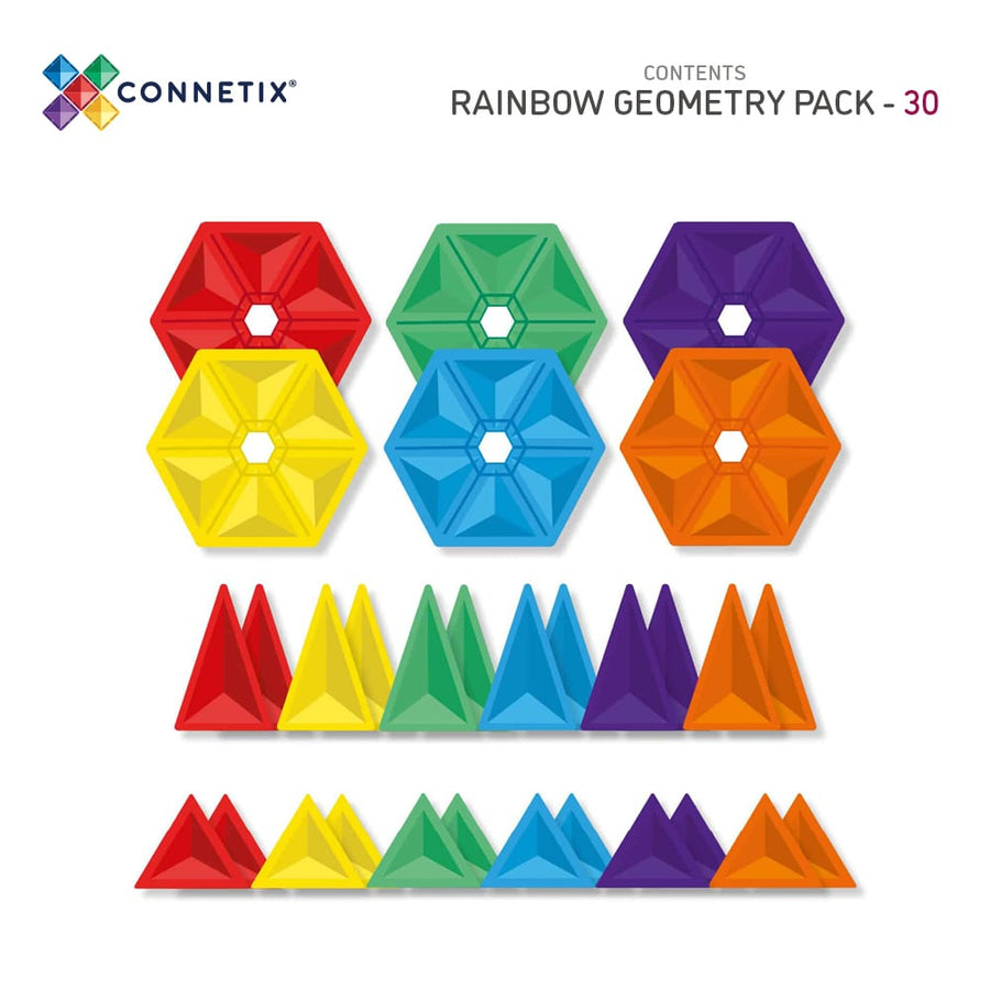 Connetix® Rainbow geometry pack - 30db-os