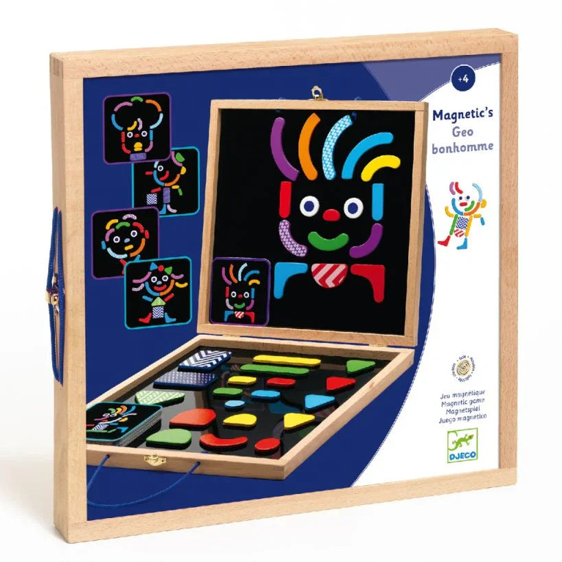 Djeco Magnetic Puzzle - Geometric Shapes - Geocharacter