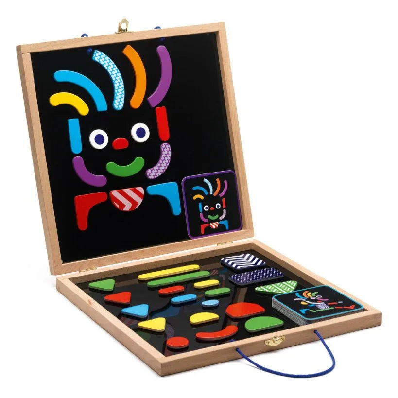 Djeco Magnetic Puzzle - Geometric Shapes - Geocharacter