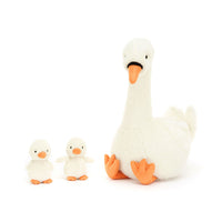 JellyCat®  Featherful Swan - Hattyú és fiókái