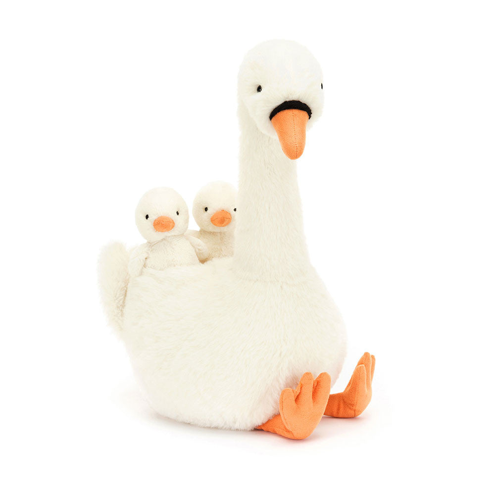 JellyCat®  Featherful Swan - Hattyú és fiókái