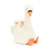 JellyCat®  Featherful Swan - Hattyú és fiókái