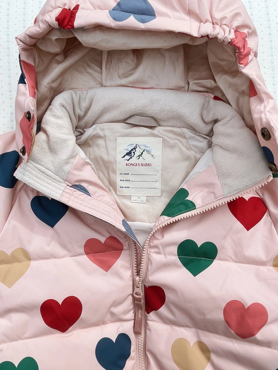 Konges Sløjd® Nuka kabát - Coeur rose coloré