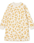 Liewood Leopard Print Sweater Dress - Yellow