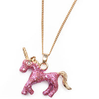 Great Pretenders Nyaklánc és gyűrű szett - Glitter Pink Unicorn