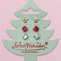 Great Pretenders® Holiday Pleather Tree fülbevaló