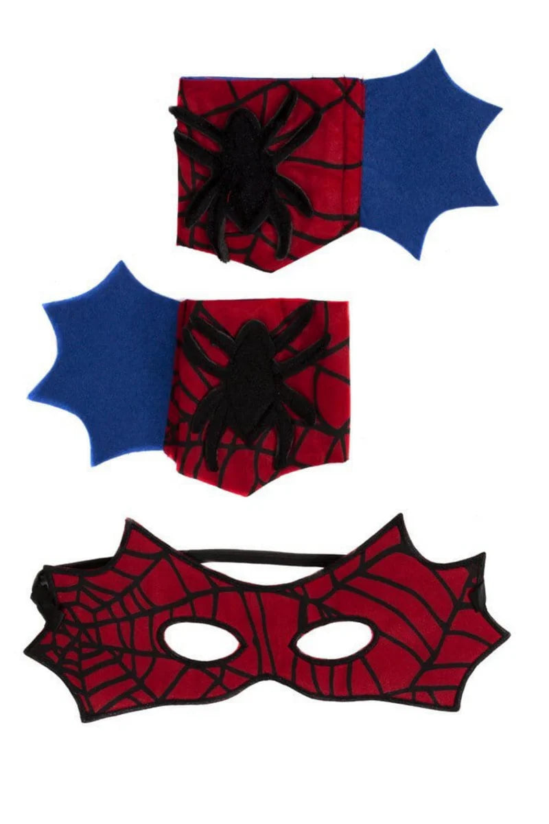 Great Pretenders® Spider köpeny - Mask and Cuffs