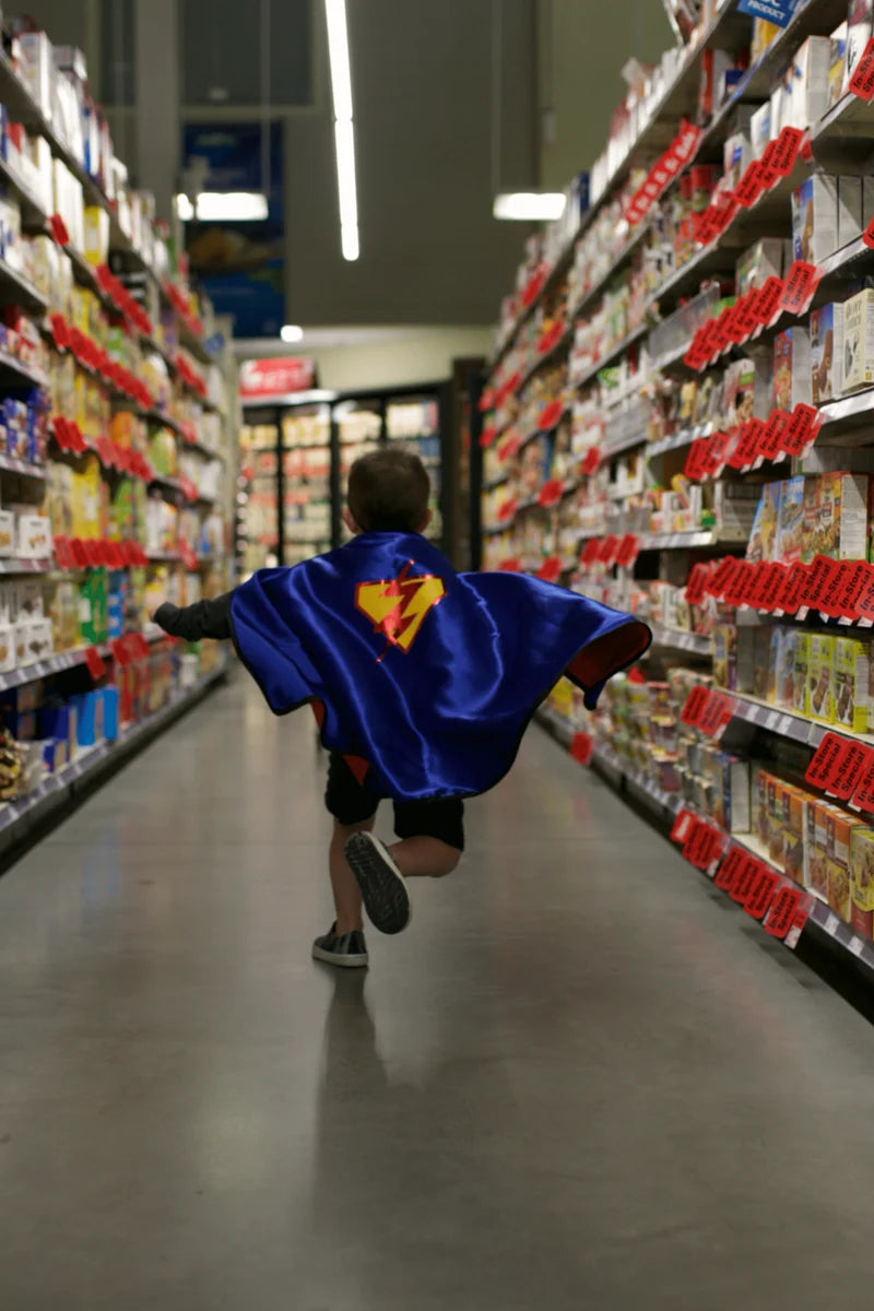 Great Pretenders Kifordítható szuperhős köpeny maszkkal - Pókember/Superman