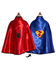 Great Pretenders Kifordítható szuperhős köpeny maszkkal - Pókember/Superman